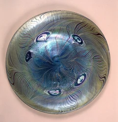 Piatto favrile Tiffany, New York, 1902